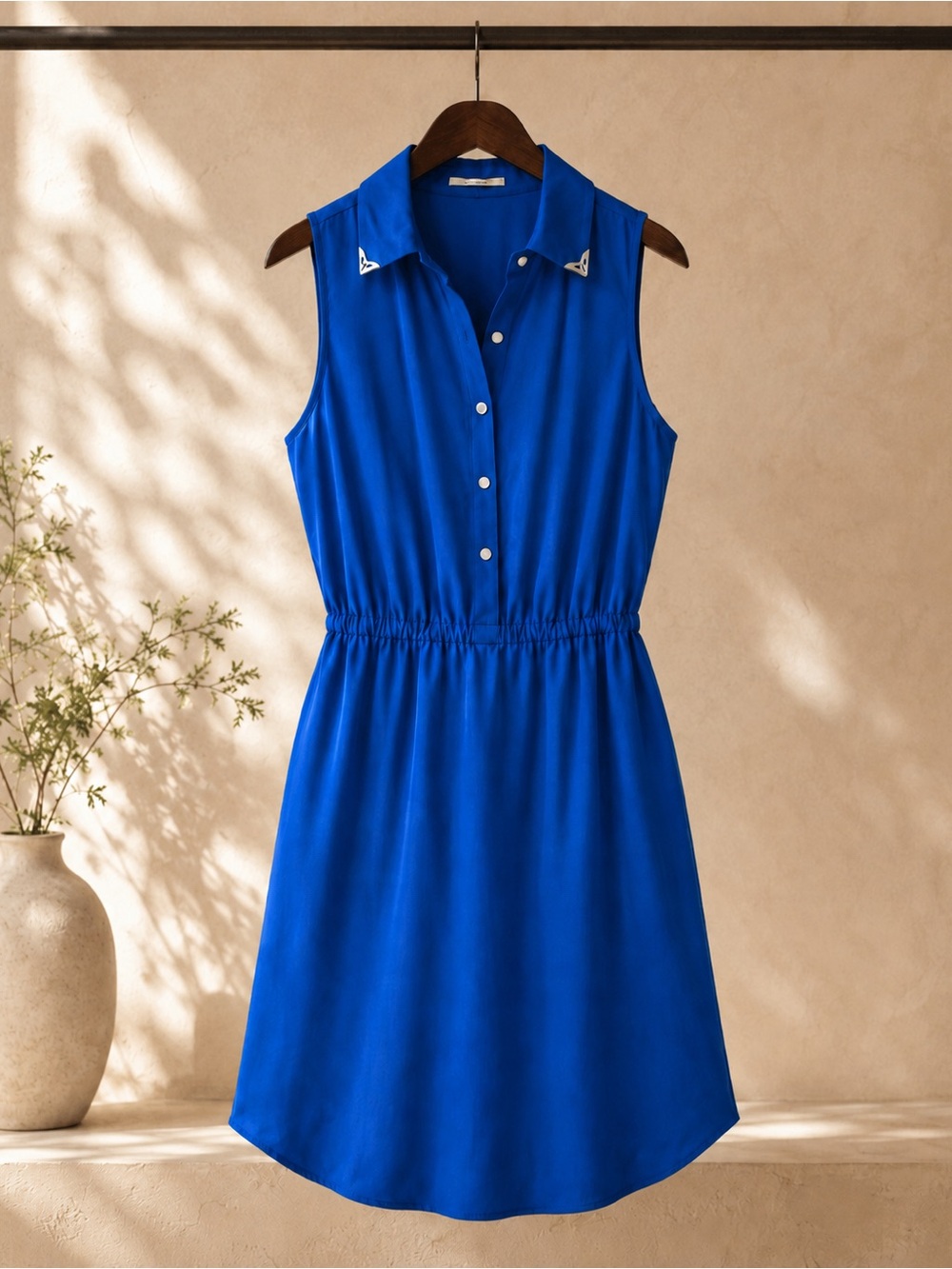 Gianni Bini Royal Blue Sleeveless Open Back Dress